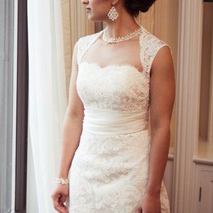 Romantic lace handmade wedding dress perfect for PETITES!